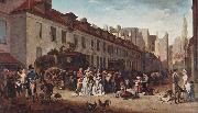 Louis-Leopold Boilly The Arrival of the Diligence France oil painting artist